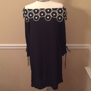 Ann Taylor Loft off the shoulder dress, Size Med.